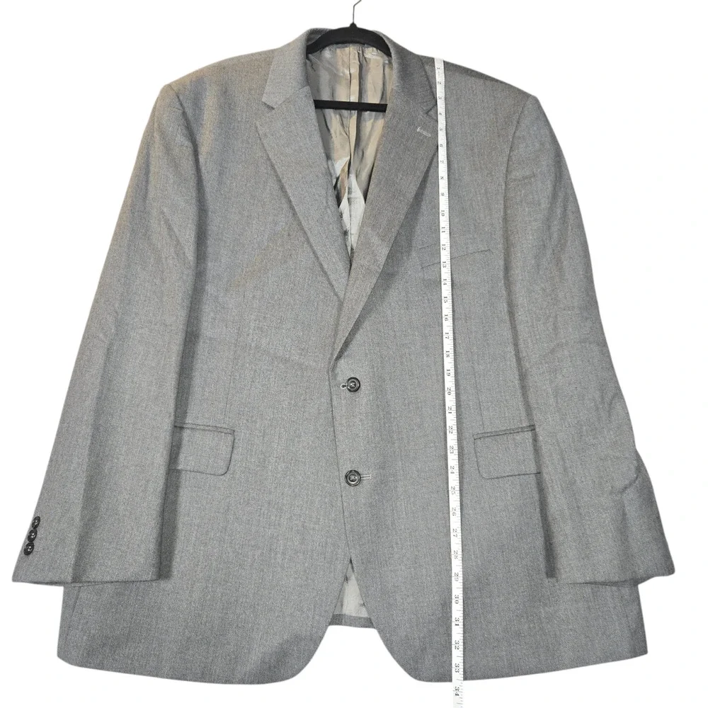 Alexandre London Savile Row Mens Blazer Suit Jacket Size UK 52 Regular Wool Gray